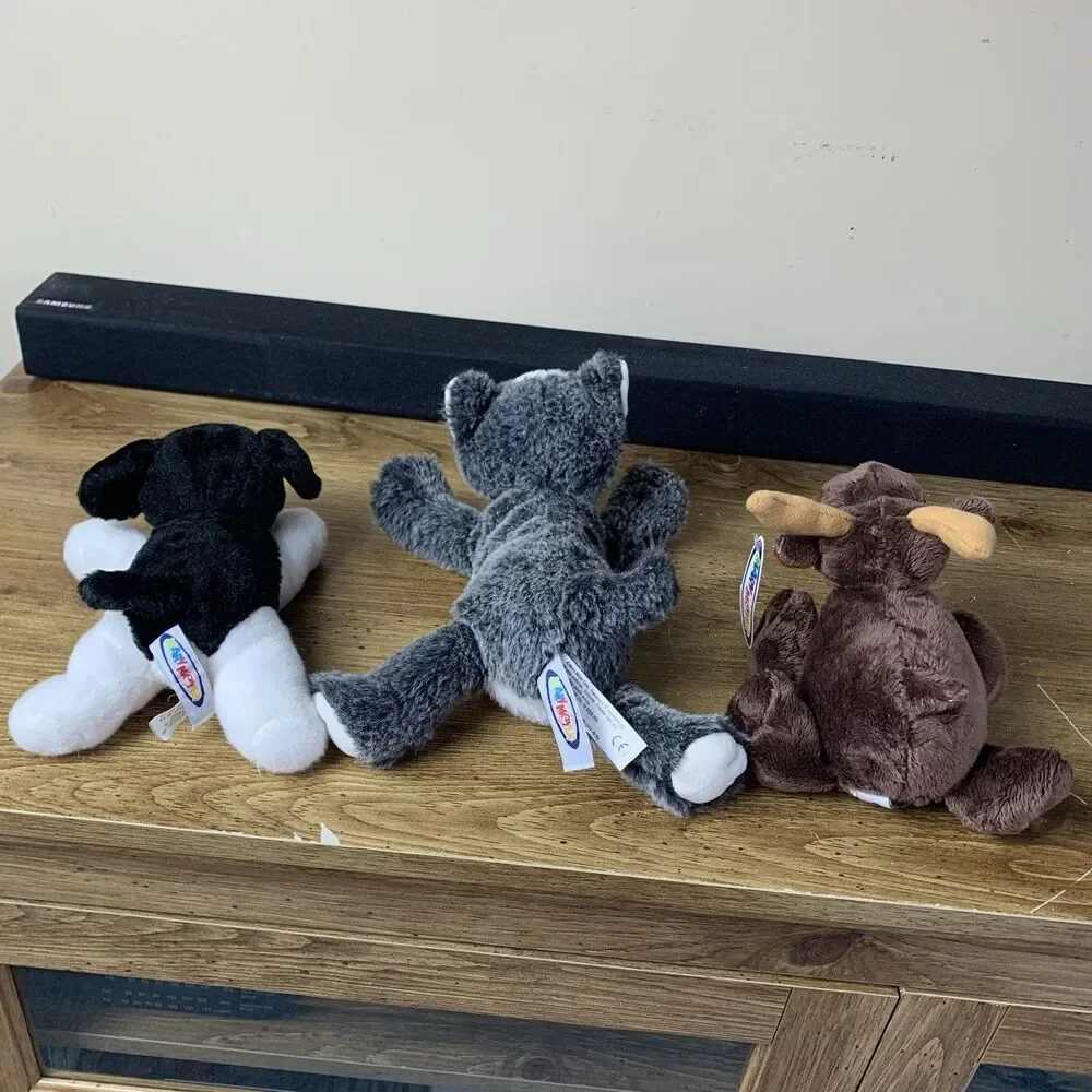 Mary Meyer Lot Plush Dog Husky Moose Stuffed Animal Lovey Lot Of 3